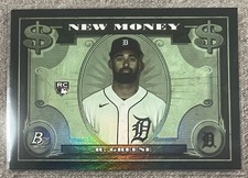 2023 Bowman Platinum New Money Insert Riley Greene #NM-8 (RC) Tigers Rookie
