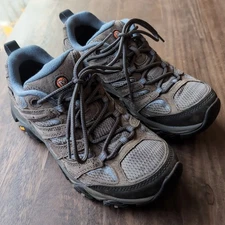 Merrell Women's Moab 3 Granite Size 8.5 Rugged Hiking Shoes With Vibram Soles