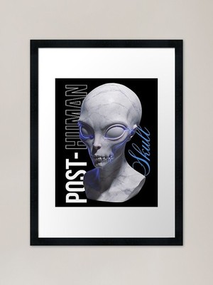 Post Human volution Beyond Human Framed Wall Art Poster Canvas Print Picture