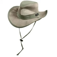 Panama Jack Mesh Seven Seas Safari Original Hat Light Green Fossil Size Large NW