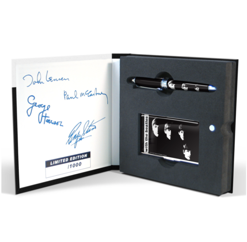 ACME Studio "WITH THE BEATLES" ARTIST PROOF Rollerball Pen & Card Case Set NEW - Afbeelding 1 van 4