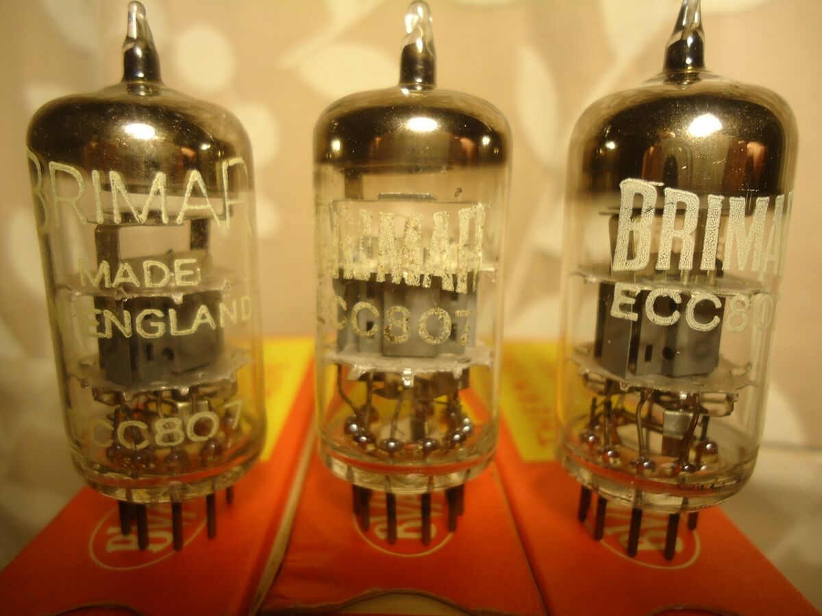BRIMAR ECC807 - ONE - RARE BRITISH NOS NIB VINTAGE NEW OLD BRIMAR ECC807 - ONE - RARE BRITISH NOS NIB VINTAGE NEW OLD