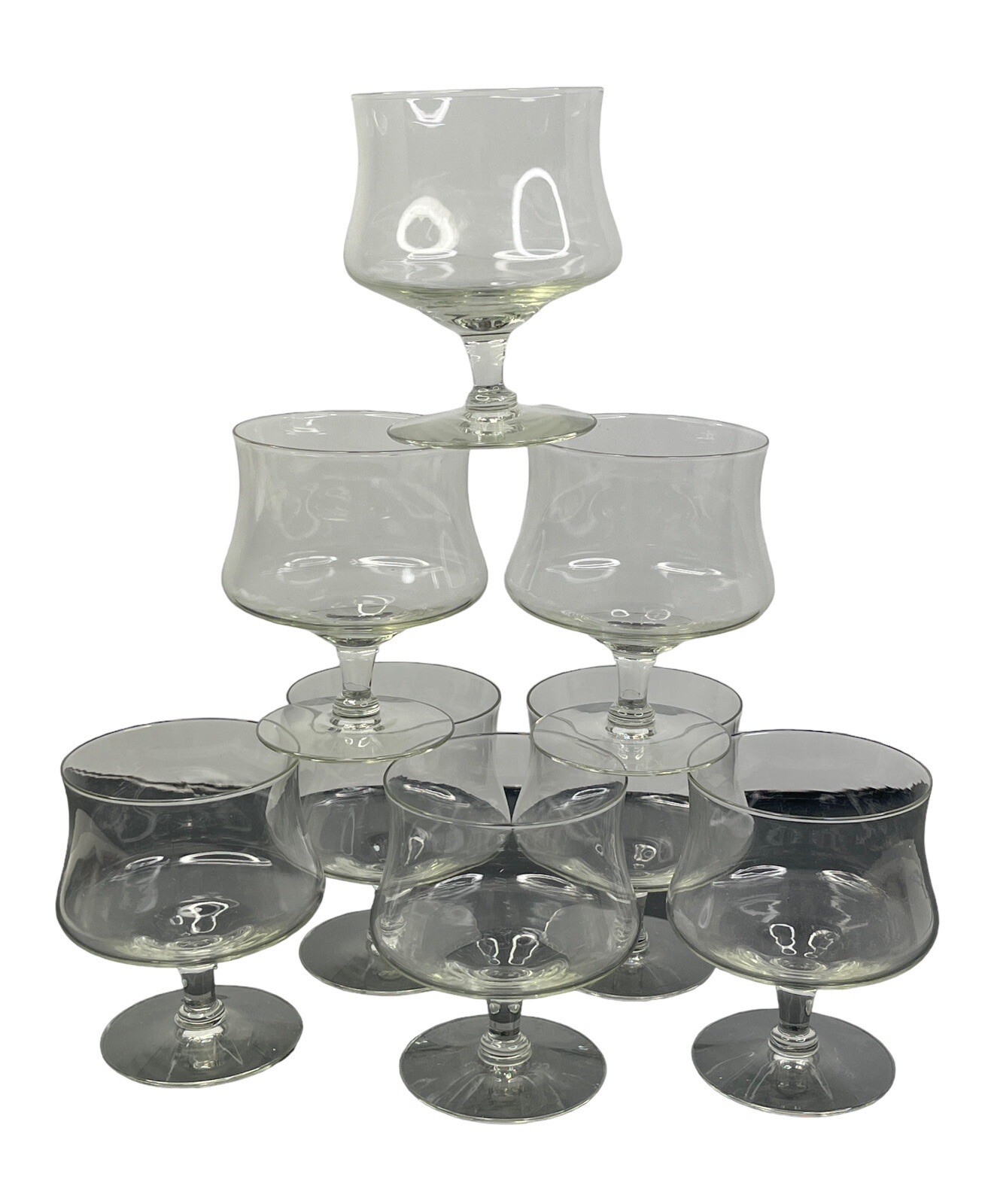 Set of 8 Vintage Glass Margarita Shrimp Cocktail Glasses No Liners eBay
