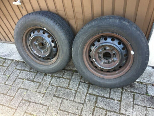 2xkomplette Sommerreifen+Felgen 195/65R14 89H für Nissan Primera,Bluebird,Avenir - Bild 2 von 4