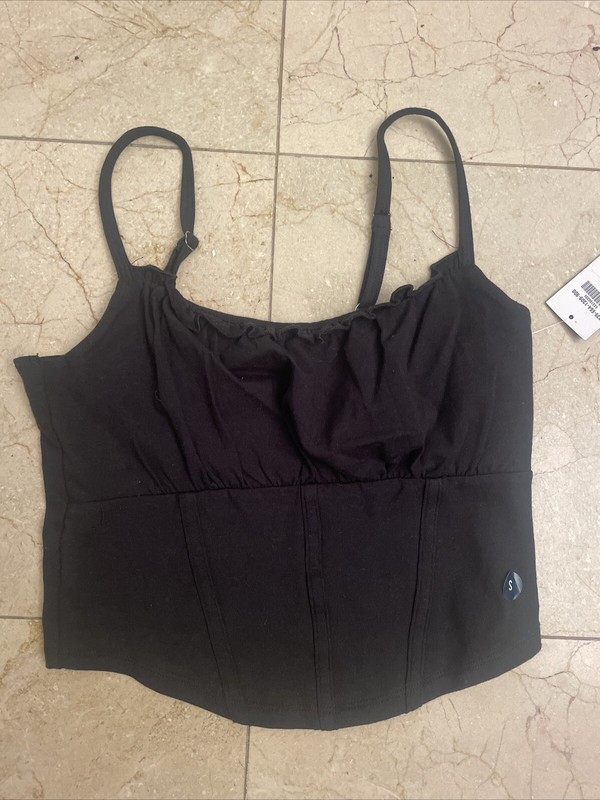 NEW Women’s Hollister Black Crop Tank Top NWT Size Small