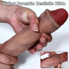 Dildo Liquid Silicone Realistic Skin Feeling Soft Huge Penis Suction Big Dick US