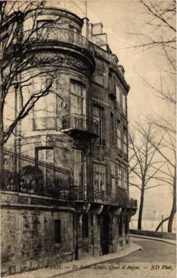 CPA AK PARIS 4. Ile-St-Louis. Quai d'Anjou. ND Phot (573566)