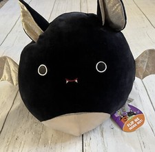 Squishmallows 12” Flip A Mallow Paxton Pumpkin Emily Black Bat Halloween Squad