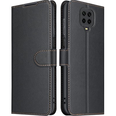 Elegante PU-Leder Flip-Hülle für Xiaomi Redmi Note 9S / 9 Pro mit Magnetversc...