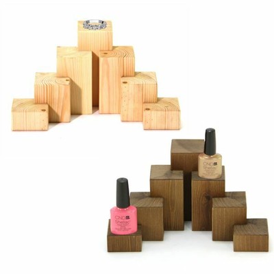 wooden display blocks