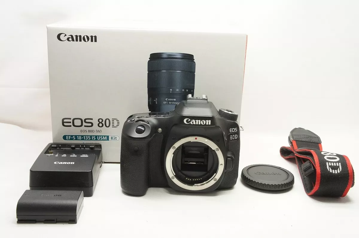 Canon EOS 80D 24.2MP Digital SLR Camera Black Body Only with Box