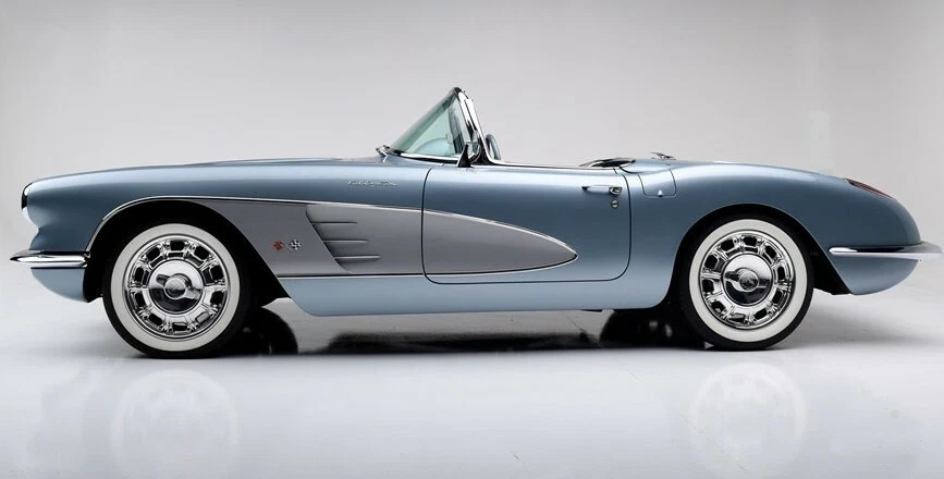 Corvette Chevrolet 55Chevy 57StingRay Race Car Classic Hot Rod Metal Model 1957 - Image 2 of 4