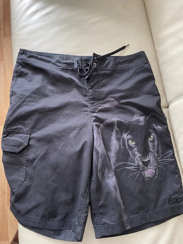 Nike 6.0 stylische Herren Beachshorts /Badeshorts Schwarz Gr. 34 (L/XL)