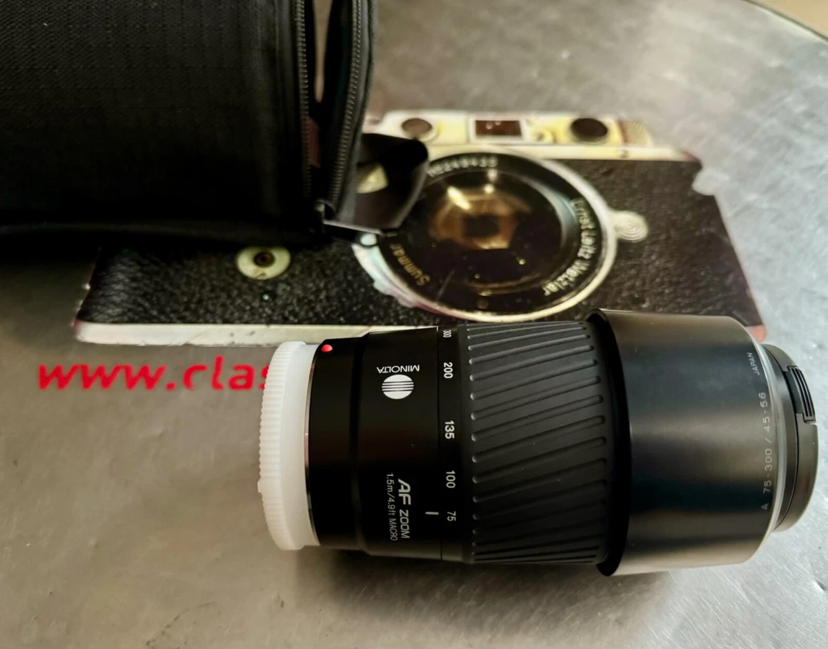 MINOLTA レンズAF zoom 75-300mm 1.5m/4.9ft ミノルタ75-300mmズームの最後期モデル』 コニカ ミノルタ AFズーム75
