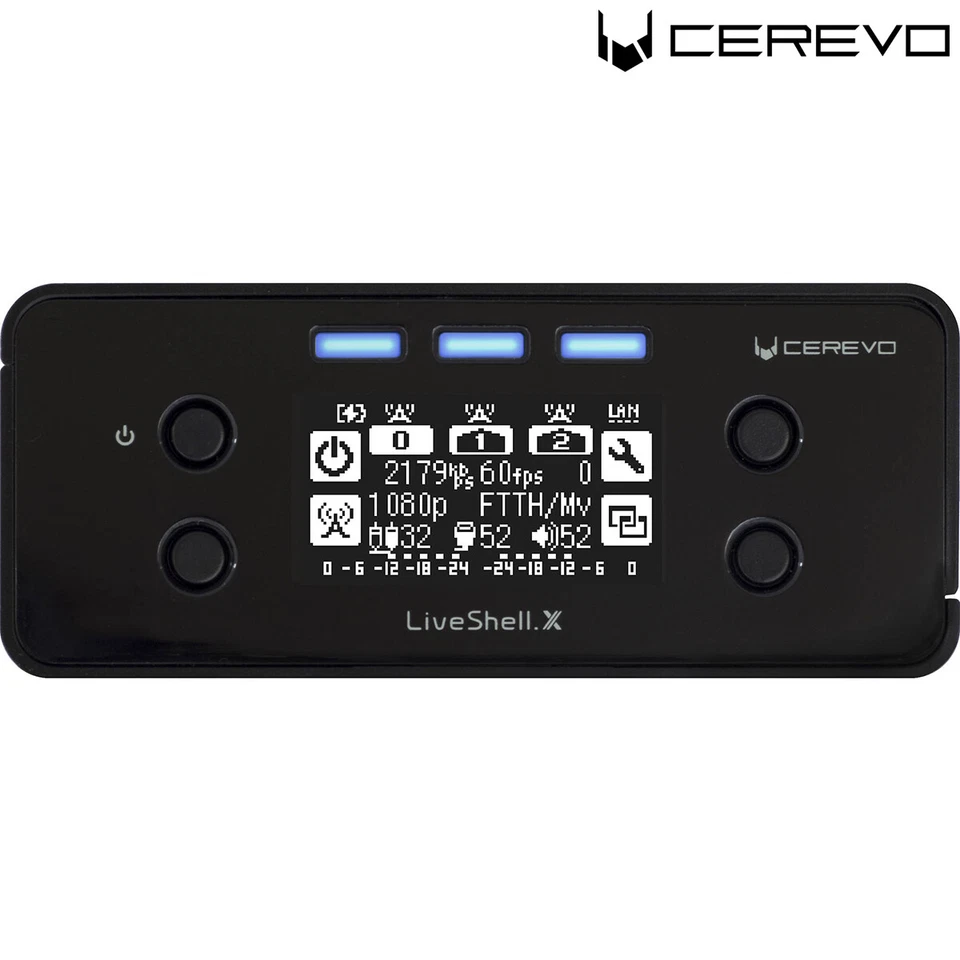 Grabadora en vivo Cerevo LiveShell X CDP-LS04A YouTube sin PC codificador de video Full HD Foto 3 de 4