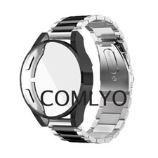 For Samsung Galaxy watch 5 44mm 40mm Strap Metal Stainless Steel Cover Protector