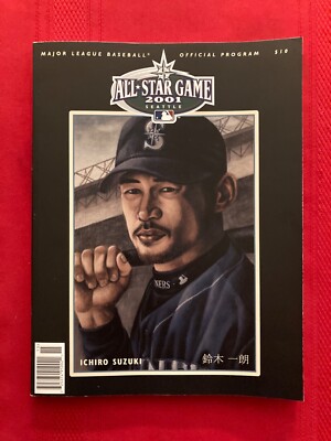 2001.ALL DTAR GAME オフシャルプログラム　イチロー表示 2001 MLB All-Star Game program / Seattle / Ichiro / Jeter / Ripken