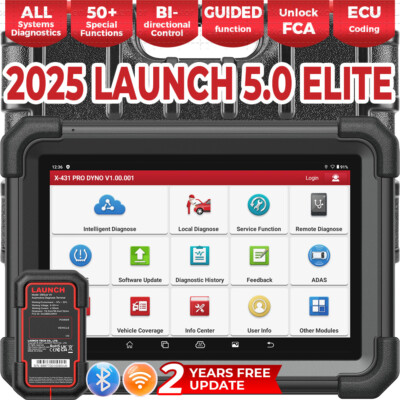 2026 LAUNCH X431 PRO TT DYNO PRO 5 OBD2 Diagnosegerät ALLE SYSTEM ECU Codierung