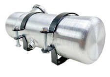 Gas Tank 0.56 Gallon 4x12 Round Fuel Tank Cell 14 Npt End Fill Aluminum Spun