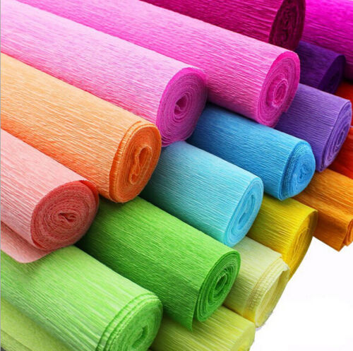 Crepe Paper Streamer Roll Wedding Birthday Party Supplies Children handmade - Afbeelding 1 van 25