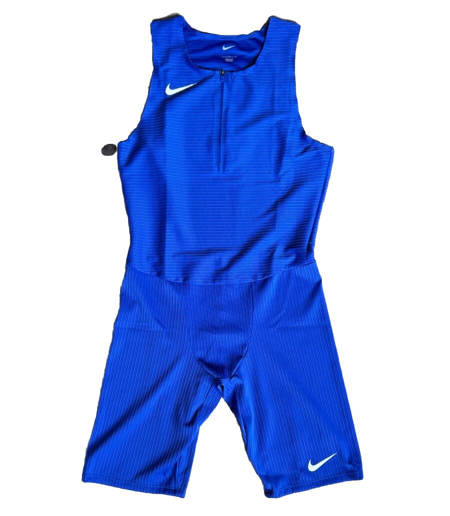 Nike Pro Elite Team Track & Field Running Speedsuit Blue Nike Pro Elite Team Track & Field Running Speedsuit Blue