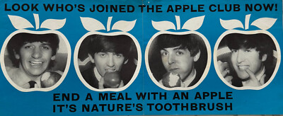 ORIGINAL 1964 THE BEATLES  POSTER THE APPLE CLUB PLUS OTHER STARS POSTER UK