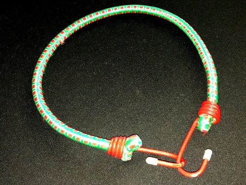 BUNGEE CORD STRAP Bungie Elastic Tie Down CHRISTMAS DECOR Red Green VINTAGE