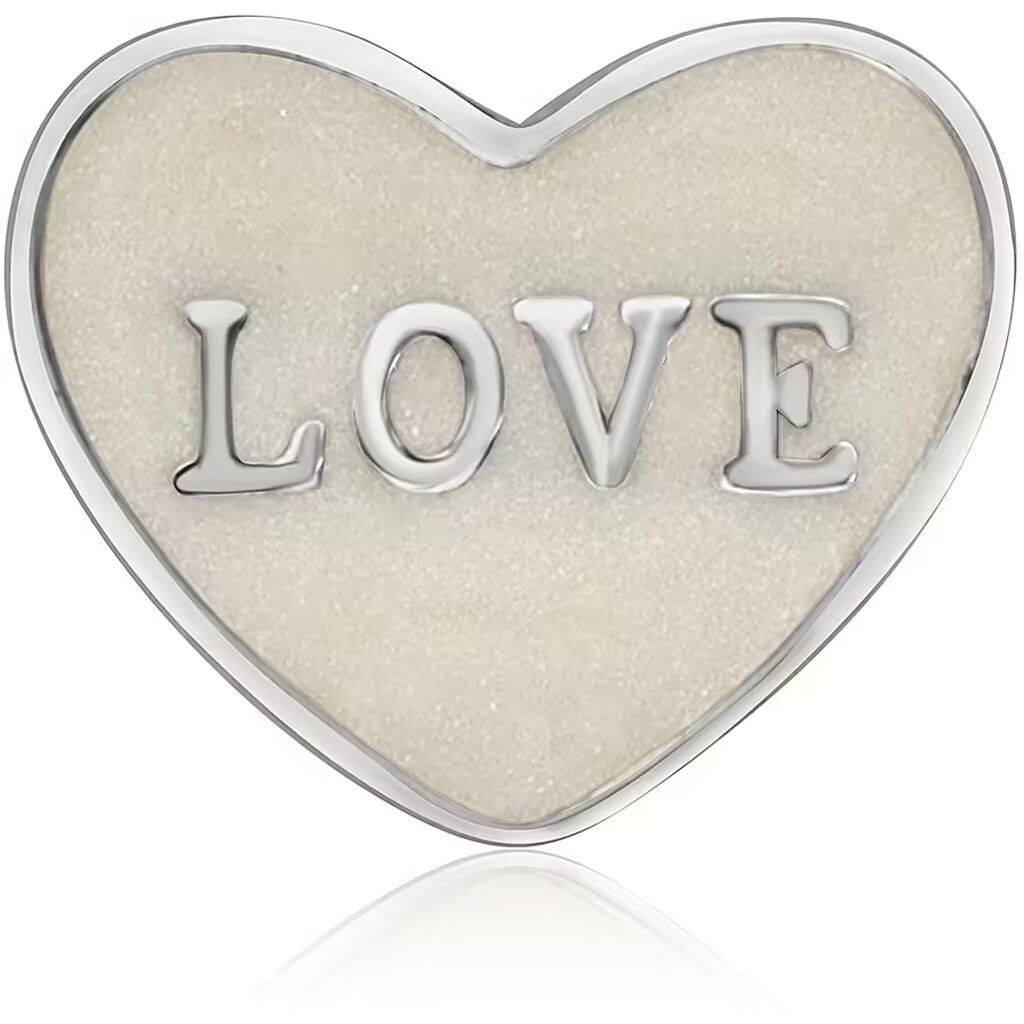 Pandora Petite Memories LOVE Heart Locket Insert Sterling Silver Charm  Small