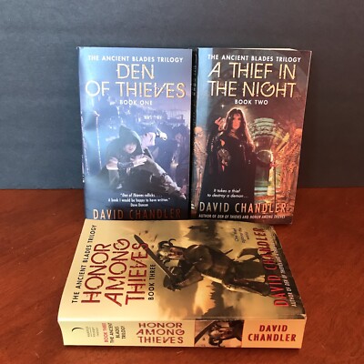 Lot: The Ancient Blades Trilogy Books 1 2 3 David Chandler Fantasy Thieves Set
