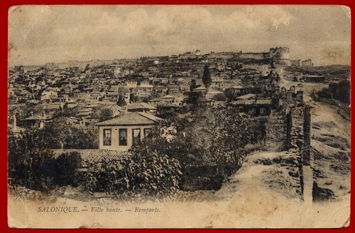 #61050 Tesalónica Grecia años 1910 (circa Primera Guerra Mundial). Lote de 10 postales usadas vintage - Imagen 16 de 21