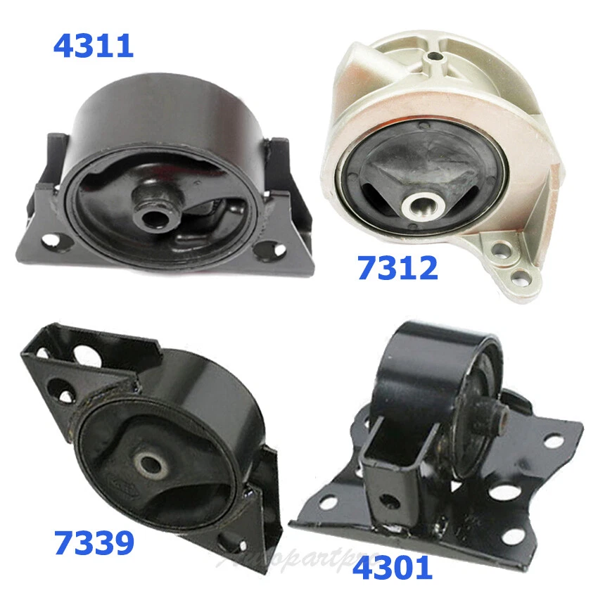 Motor e Trans. Montagem 4 peças para 1999-2002 Infiniti G20 automático 4311 7339 7312 4301 - Imagem 2 de 4