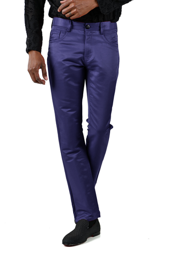 Pantalones chinos informales BARABAS para hombre brillantes color liso 2605 - Imagen 14 de 94