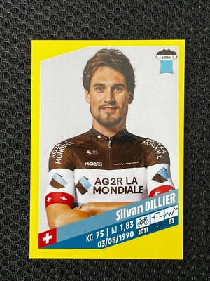 STICKER VIGNETTE PANINI SILVAN DILLIER AG2R # 17 TOUR DE FRANCE 2019 ORIGINAL