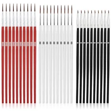 30pcs Fine Tip Detail Paint Brushes #0#00#000 Tiny Thin Paint Brush Set Micro...