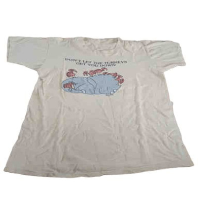 Vintage 70s don't let the turkeys get you down elephant tee