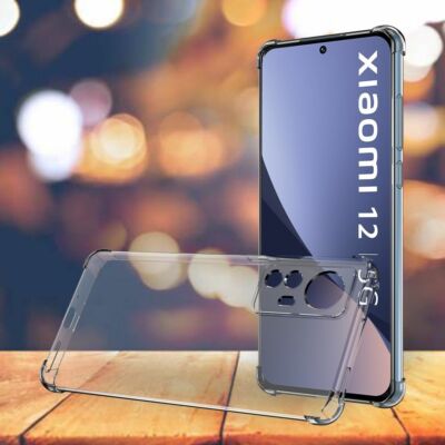 Coque Silicone Renforcée + Verre Trempé Pour Xiaomi 12/12X/12 Pro, Transparente, Neuve