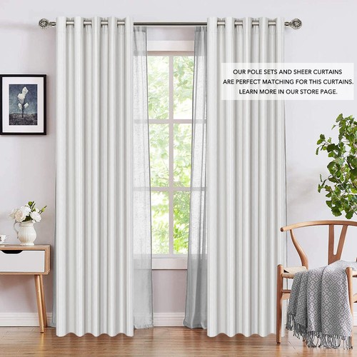 100% BLOCKOUT Eyelet Curtain Thermal Layer Curtains in 165cm wide x 220cm drop - Picture 9 of 18