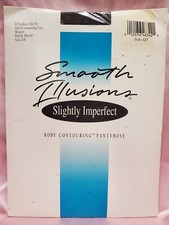 Hanes Smooth Illusions Body Shaping Slim Contouring Pantyhose BARELY BLACK EF