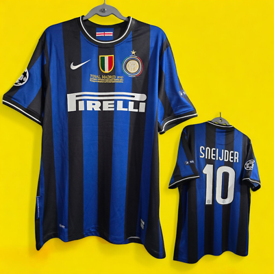 FC INTER DE MILAN 09/10 HOME - RETRO- SOCCER - SNEIJDER - XL (USA