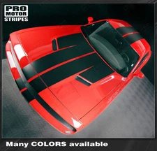 Dodge Challenger 2008-2023 Over The Top Double Stripes Decals (Choose Color)