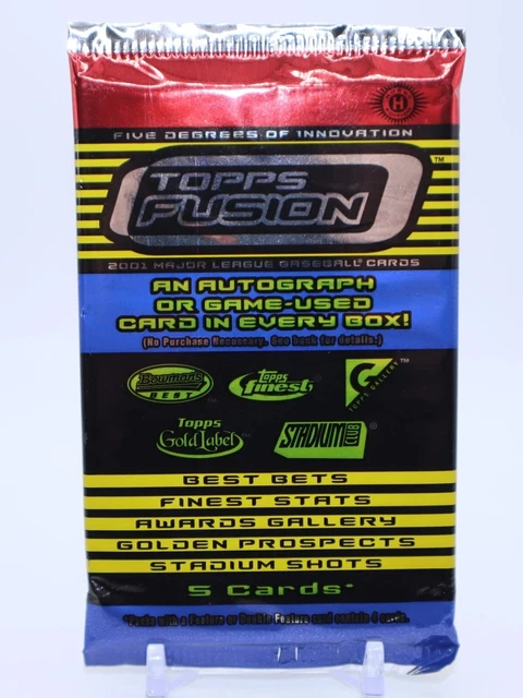2001 Topps Fusion Baseball Hobby Pack (5 Cards)