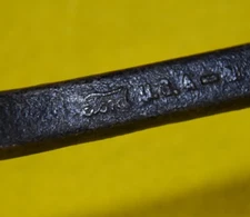 FORD SCRIPT OFFSET WRENCH VINTAGE MODEL T M 17071 HAND TOOL 7/8" OPEN 5/8" BOX