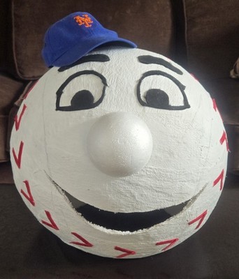  New York Mets Mr. Met Mascot Paper Mache Head DIY 