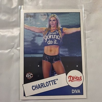 2015 WWE Topps Heritage Charlotte Flair Divas Rookie Card RC #104