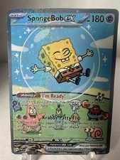 Imagen de FAN ART: Sponge Bob Bubble Mew 151 Promo Hidden Star Holo Pokemon Pikachu