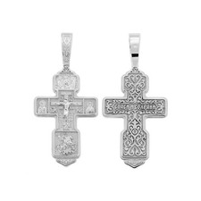 Silber Russische kreuz, Kreuz Anhänger orthodox aus 925er Silber, русский крест