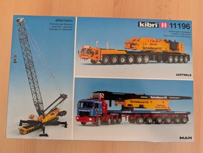 Kibri H0 11196 Gottwald AK 850 geteilte Version mit Begleitfahrzeugen