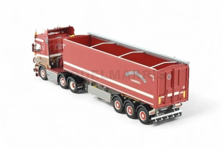TEKNO 87454 Ronny Ceusters Scania R 6x2 Rimorchio ribaltabile 3 ASSI 1/50 - Immagine 2 di 4