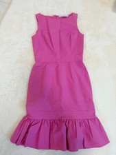Christian Dior Pink Dress F36 US4 Stretch Cotton Italy Elegant