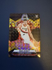 2023 Panini Mosaic Toumani Camara NBA Debut Black Gold /8